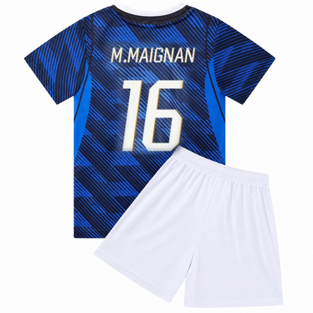 2026 Mike Maignan France #16 Home Youth Soccer Jersey