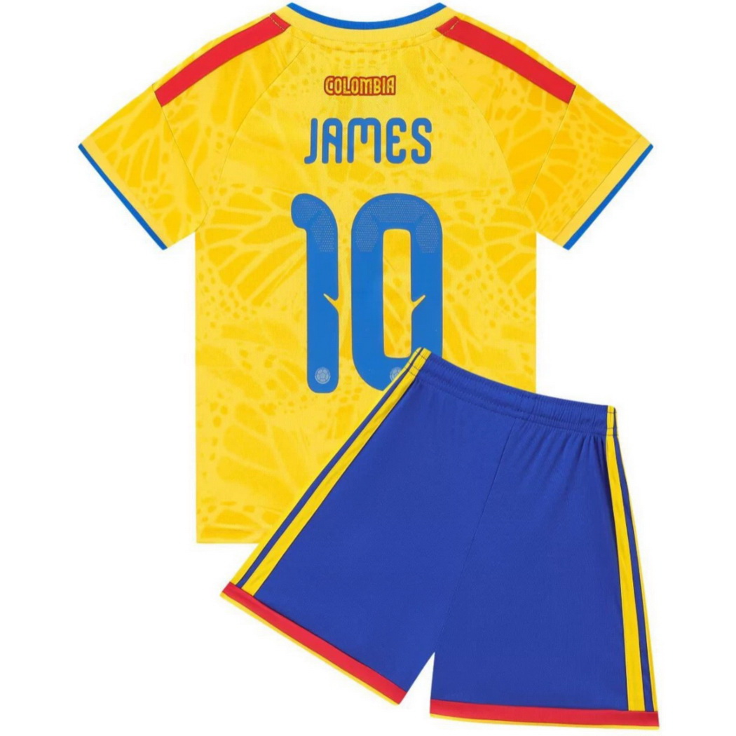 2026 James Rodriguez Colombia #10 Home Youth Soccer Jersey