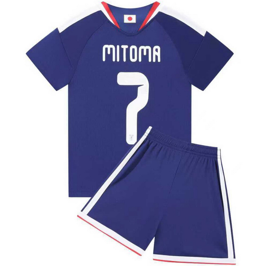 2026 Kaoru Mitoma Japan #7 Home Youth Soccer Jersey