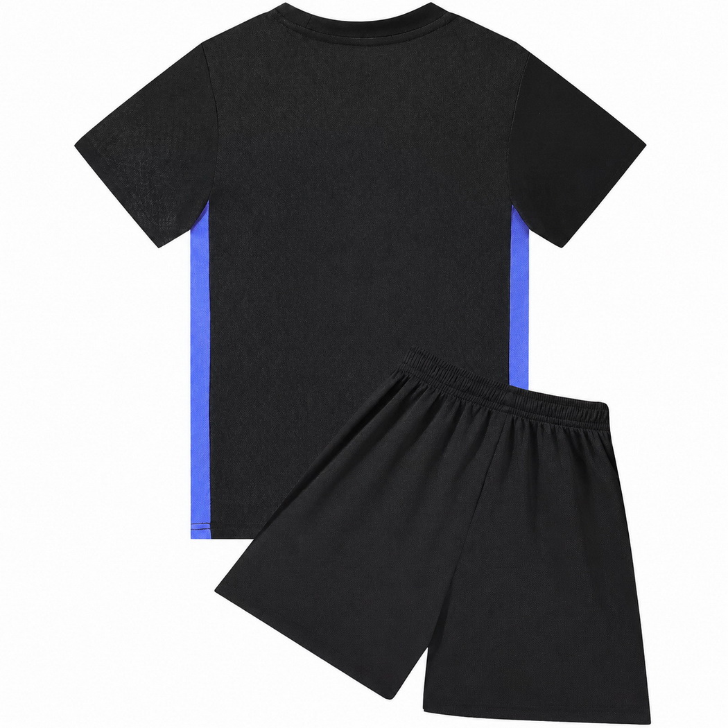 25/26 Blank Team Black March Fourth Youth Soccer Jersey