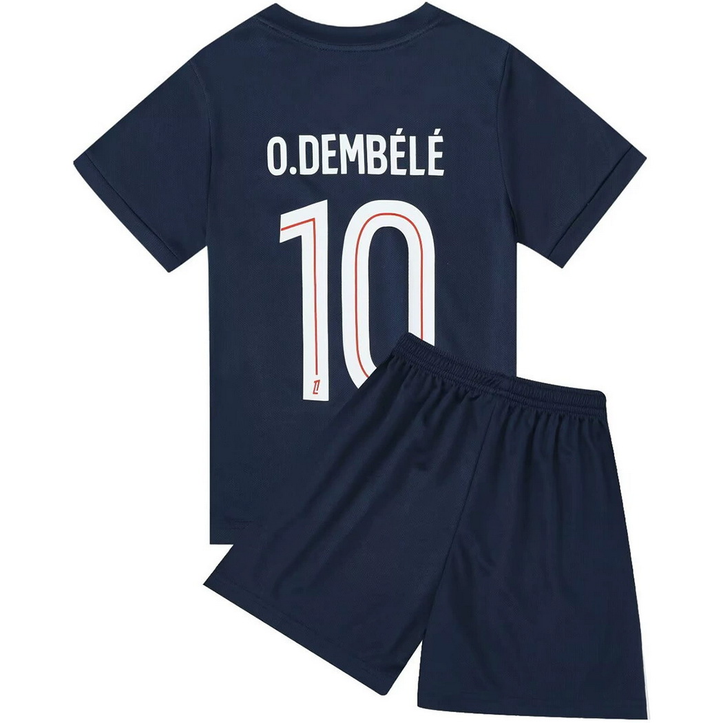 25/26 Ousmane Dembele Team #10 Home Youth Soccer Jersey
