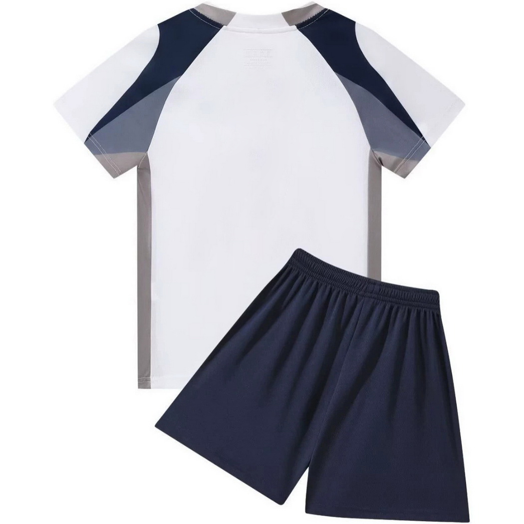 25/26 Blank Team White Polyester Home Youth Soccer Jersey