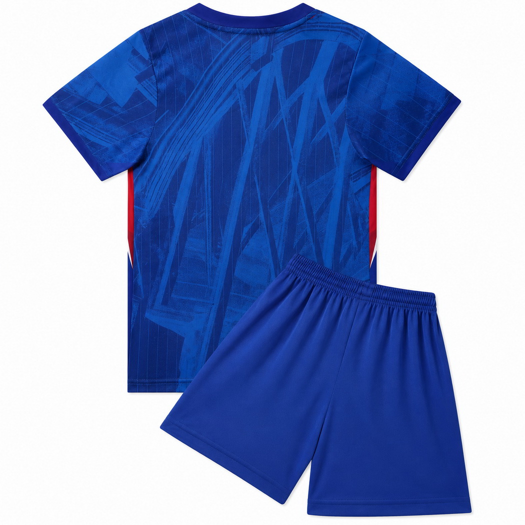 25/26 Blank Team Blue Sport Home Youth Soccer Jersey