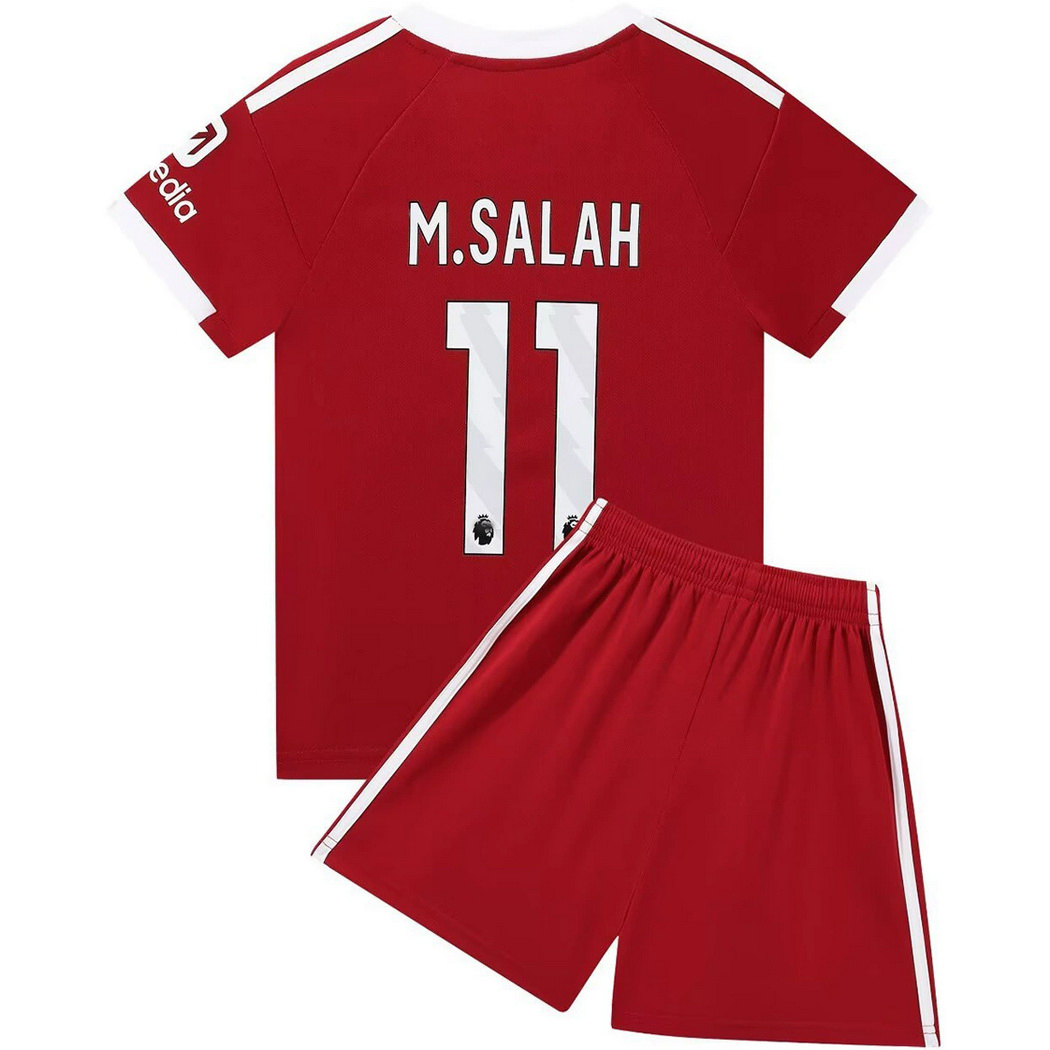 25/26 Mohamed Salah Team #11 Home Youth Soccer Jersey