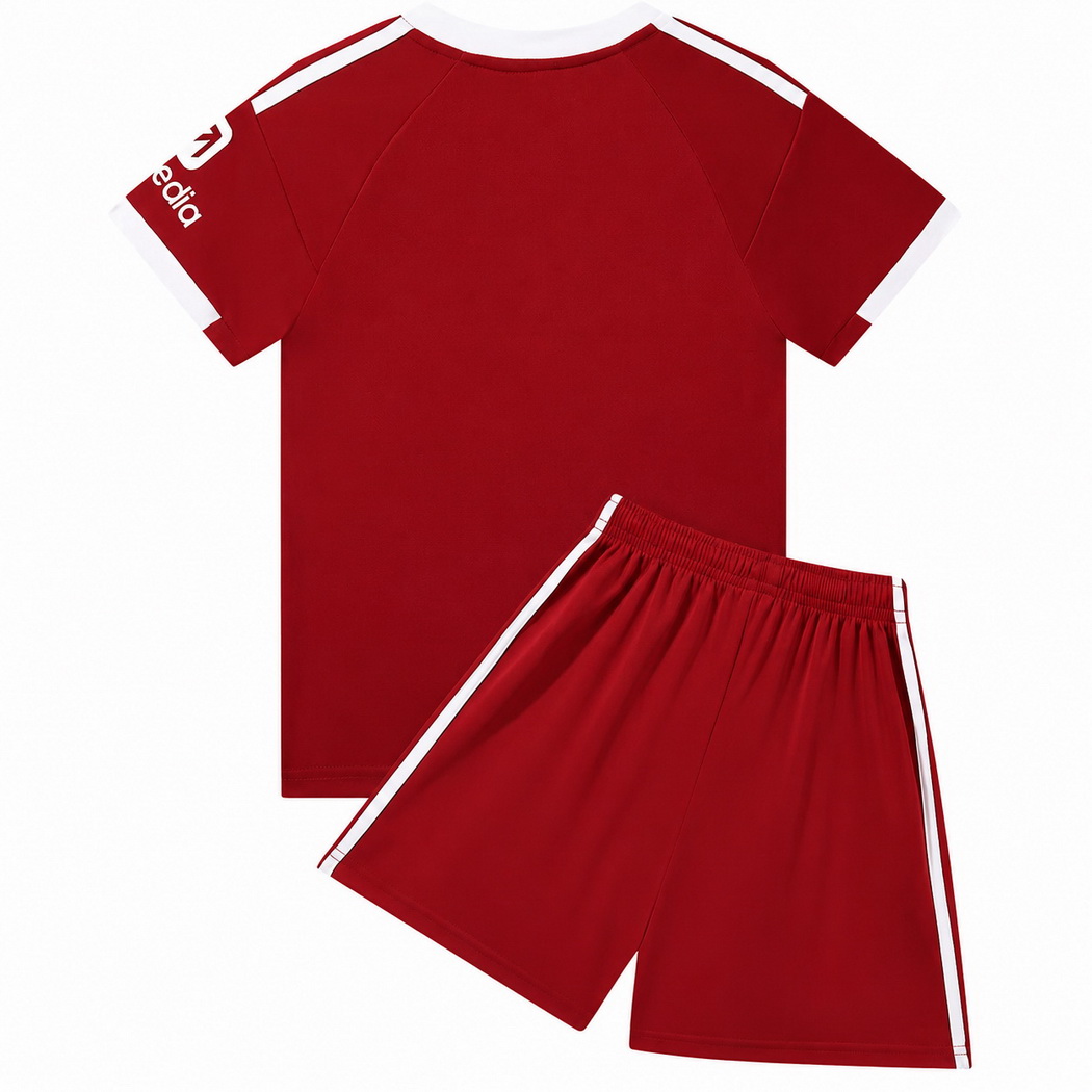25/26 Blank Team Red Two Home Youth Soccer Jersey