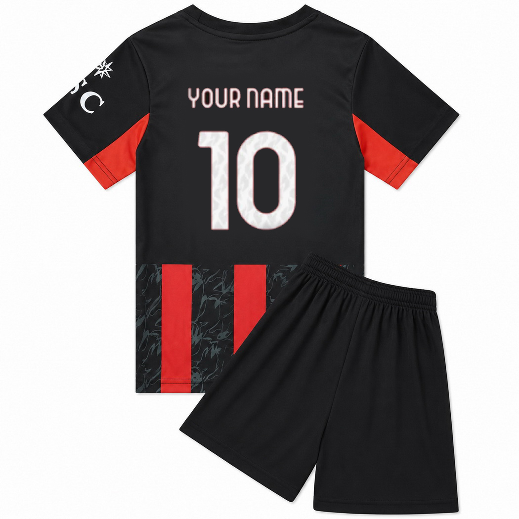25/26 Customized Team #00 Three Home Youth Soccer Jersey