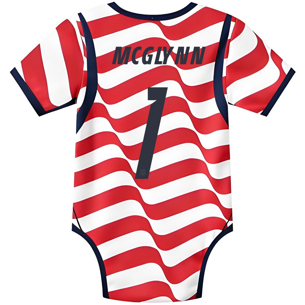 Mandy McGlynn White/Red Baby Bodysuit 2026 USA Jersey