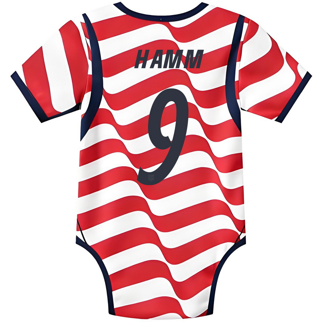 Mia Hamm White/Red Baby Bodysuit 2026 USA Jersey
