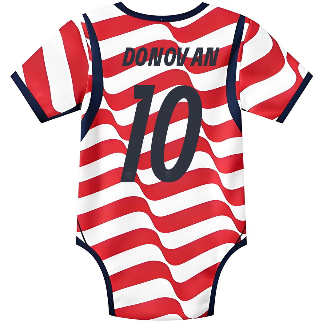 Landon Donovan White/Red Baby Bodysuit 2026 USA Jersey