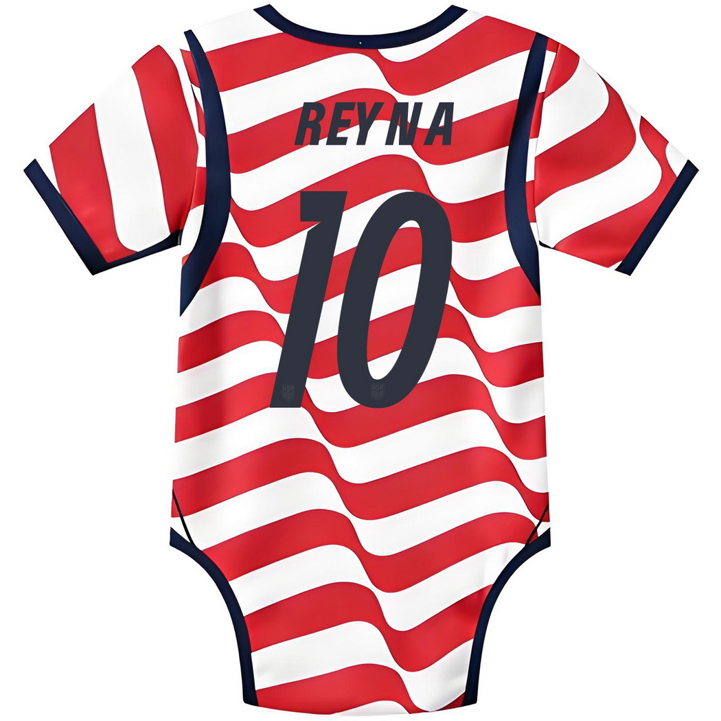Claudio Reyna White/Red Baby Bodysuit 2026 USA Jersey