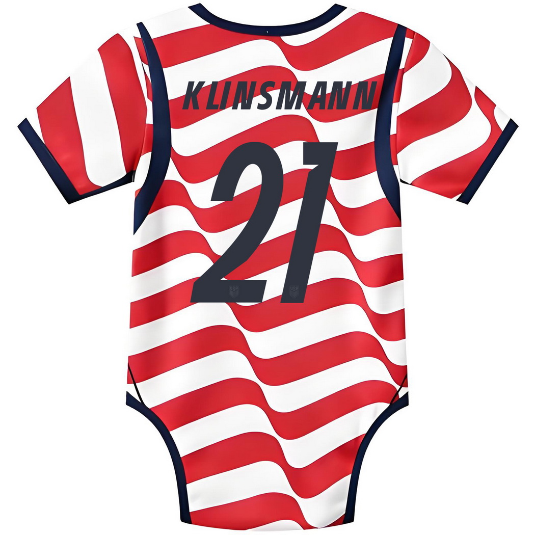 Jonathan Klinsmann White/Red Baby Bodysuit 2026 USA Jersey