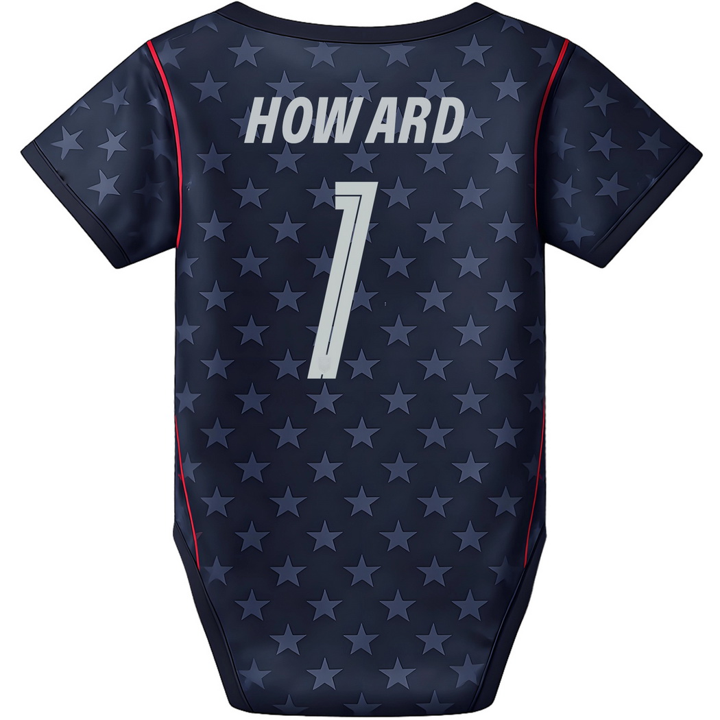 Tim Howard Blue Baby Bodysuit 26/27 USA Soccer Jersey