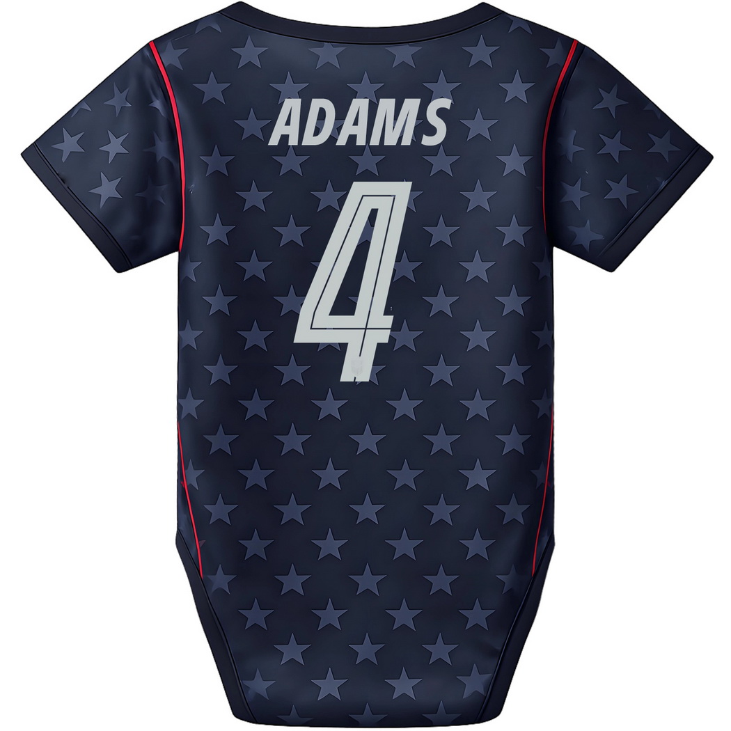 Tyler Adams Blue Baby Bodysuit 26/27 USA Soccer Jersey