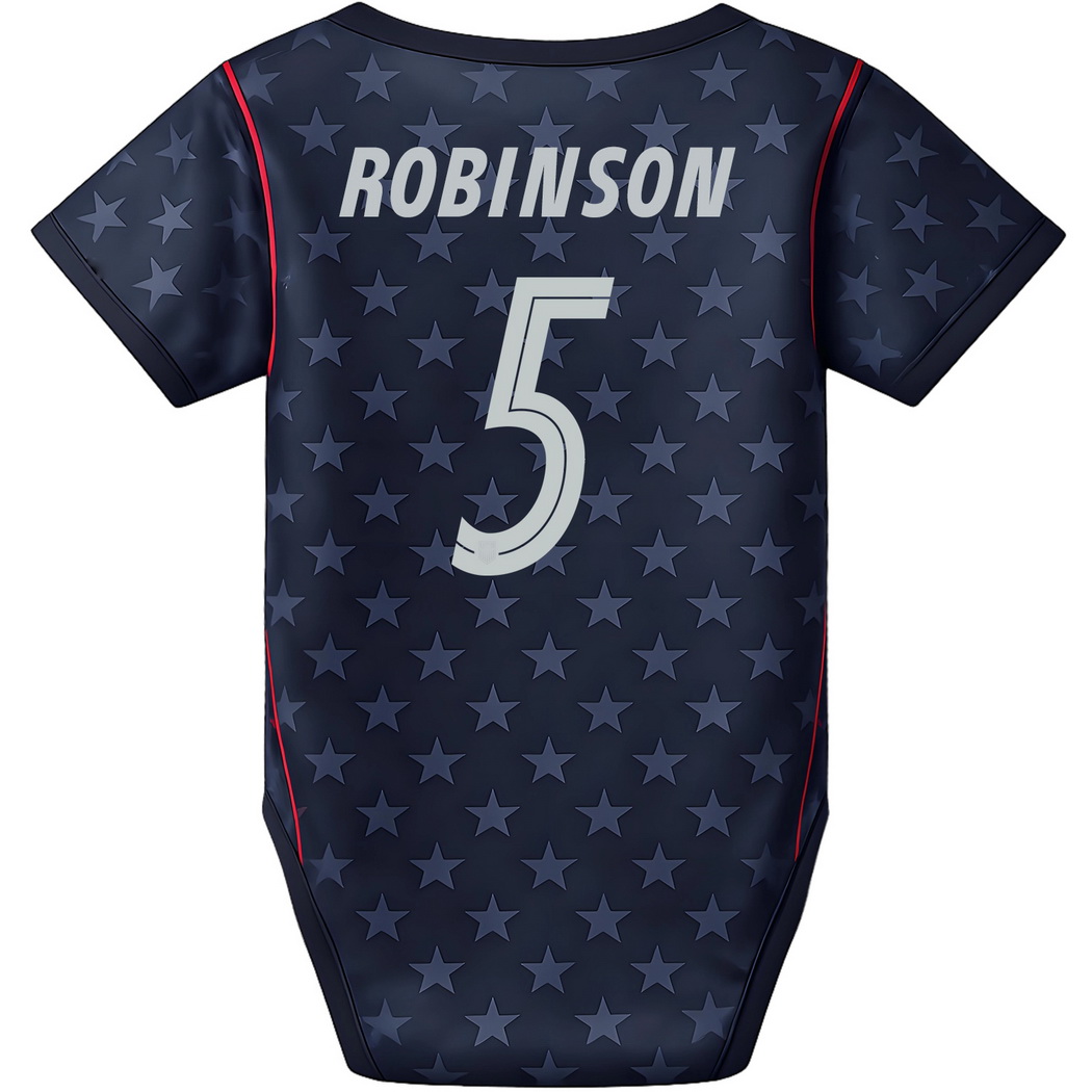 Antonee Robinson Blue Baby Bodysuit 26/27 USA Soccer Jersey