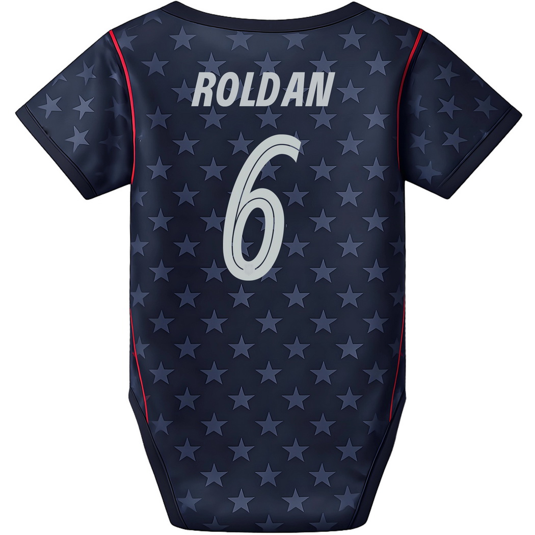Cristian Roldan Blue Baby Bodysuit 26/27 USA Soccer Jersey