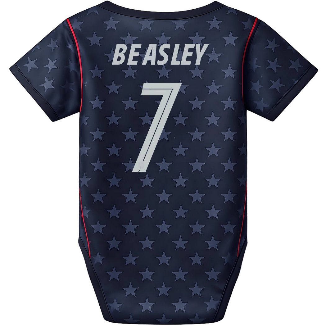 DaMarcus Beasley Blue Baby Bodysuit 26/27 USA Soccer Jersey