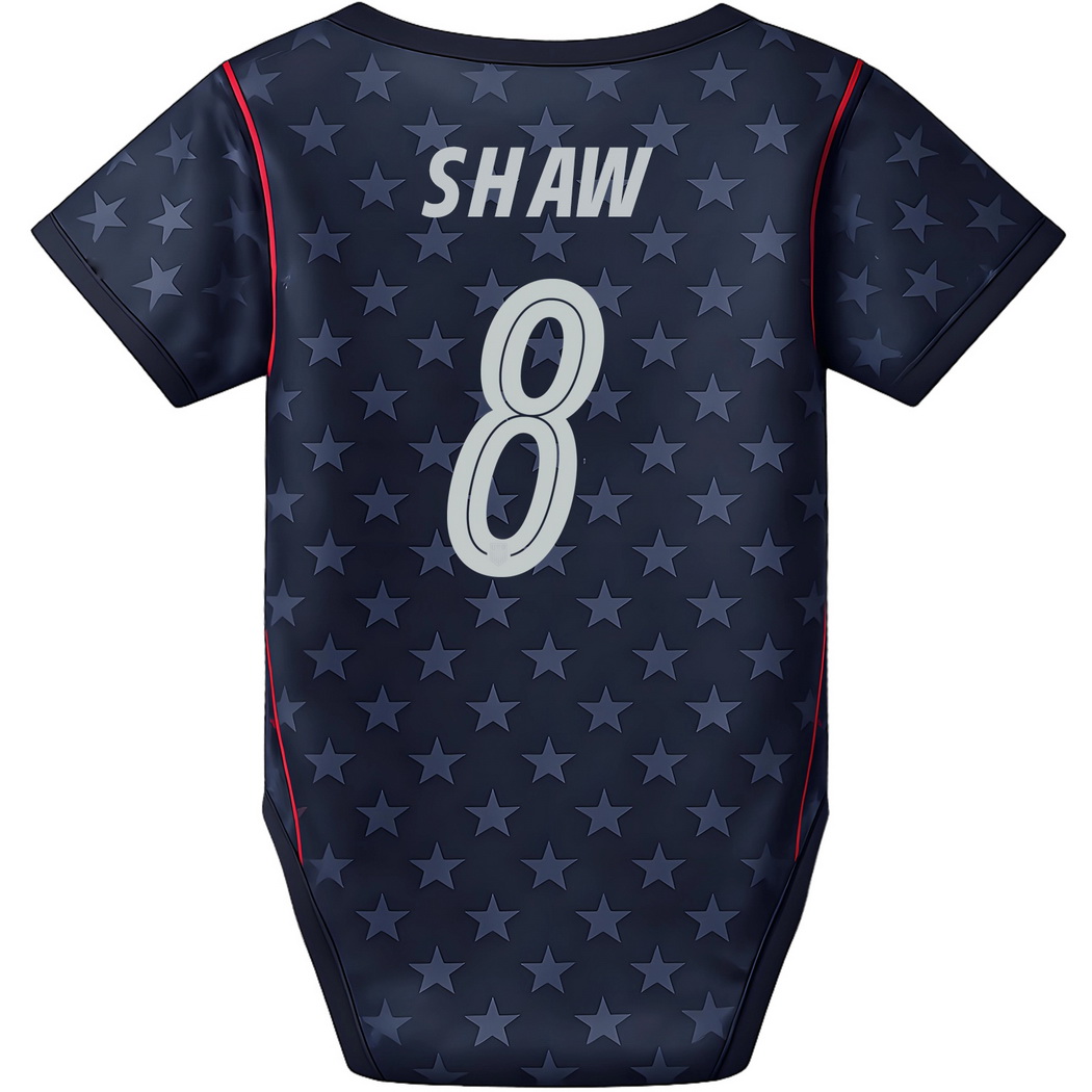 Jaedyn Shaw Blue Baby Bodysuit 26/27 USA Soccer Jersey