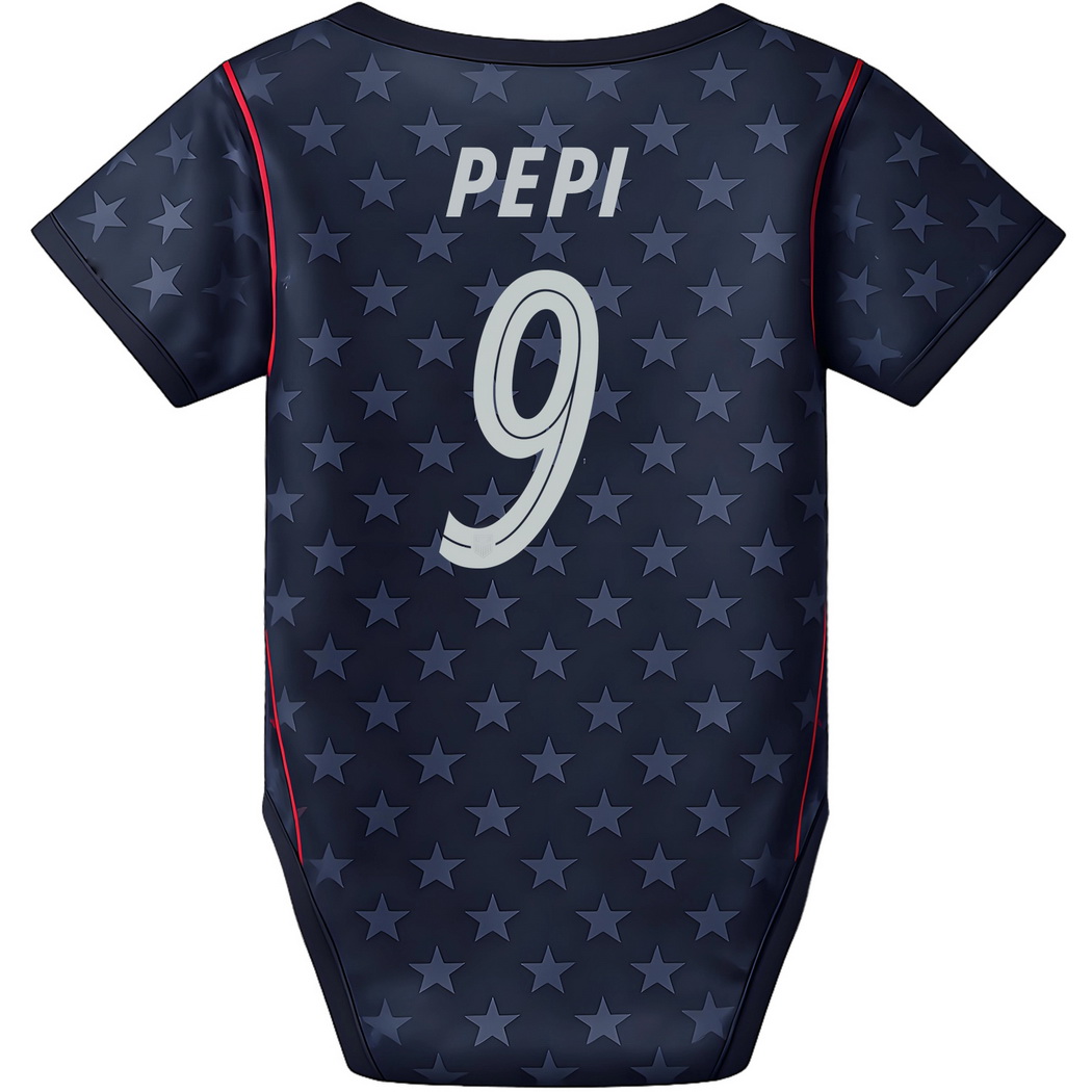 Ricardo Pepi Blue Baby Bodysuit 26/27 USA Soccer Jersey