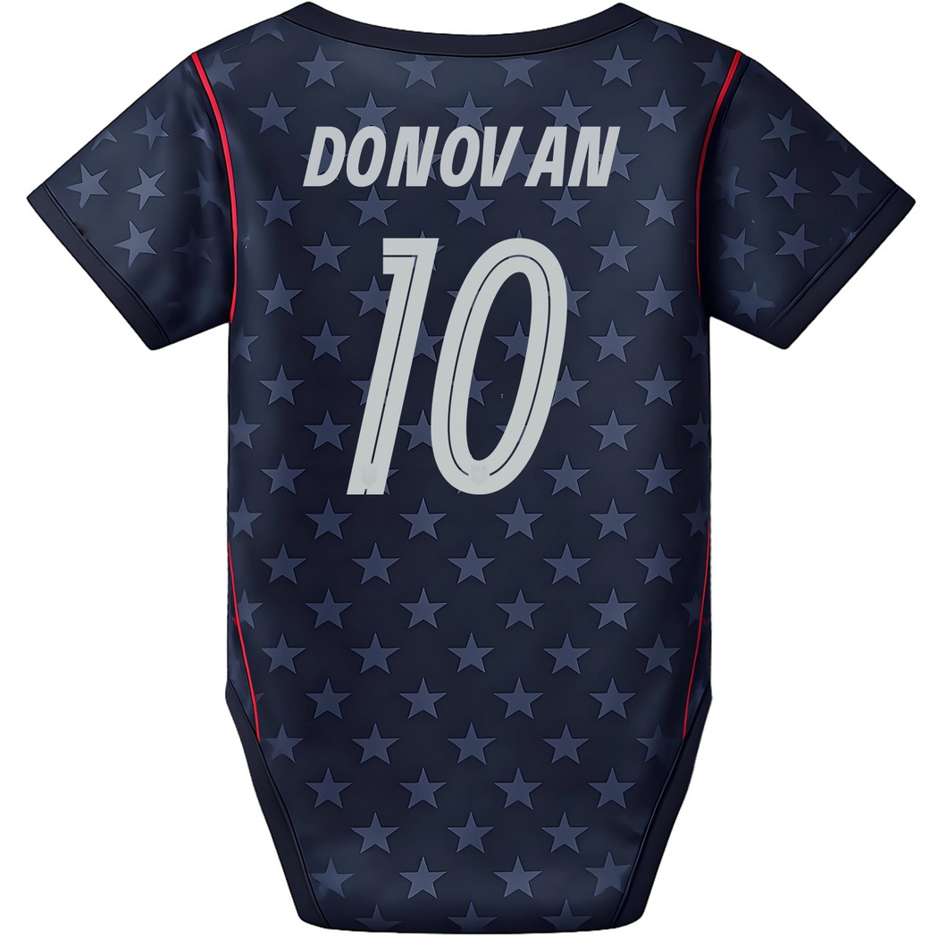 Landon Donovan Blue Baby Bodysuit 26/27 USA Soccer Jersey