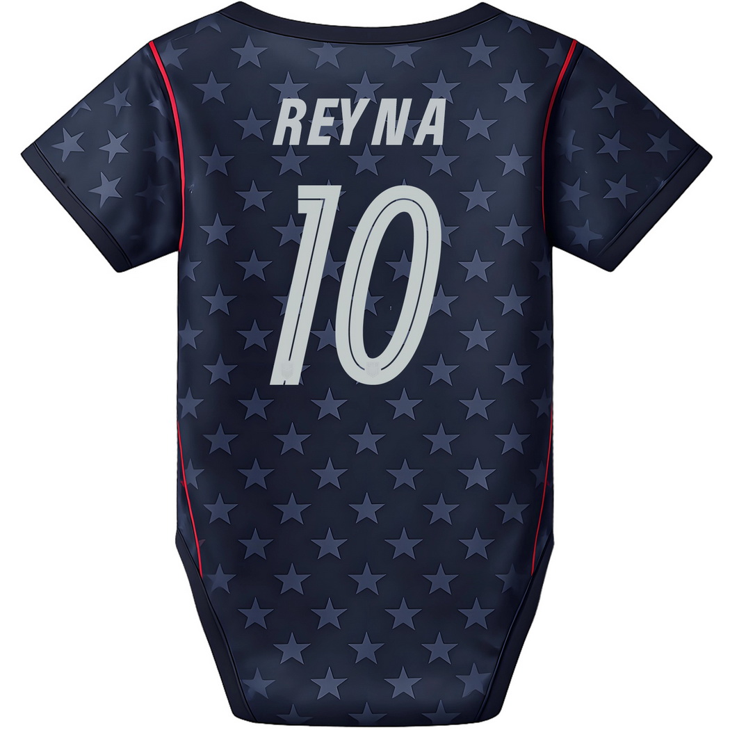 Claudio Reyna Blue Baby Bodysuit 26/27 USA Soccer Jersey