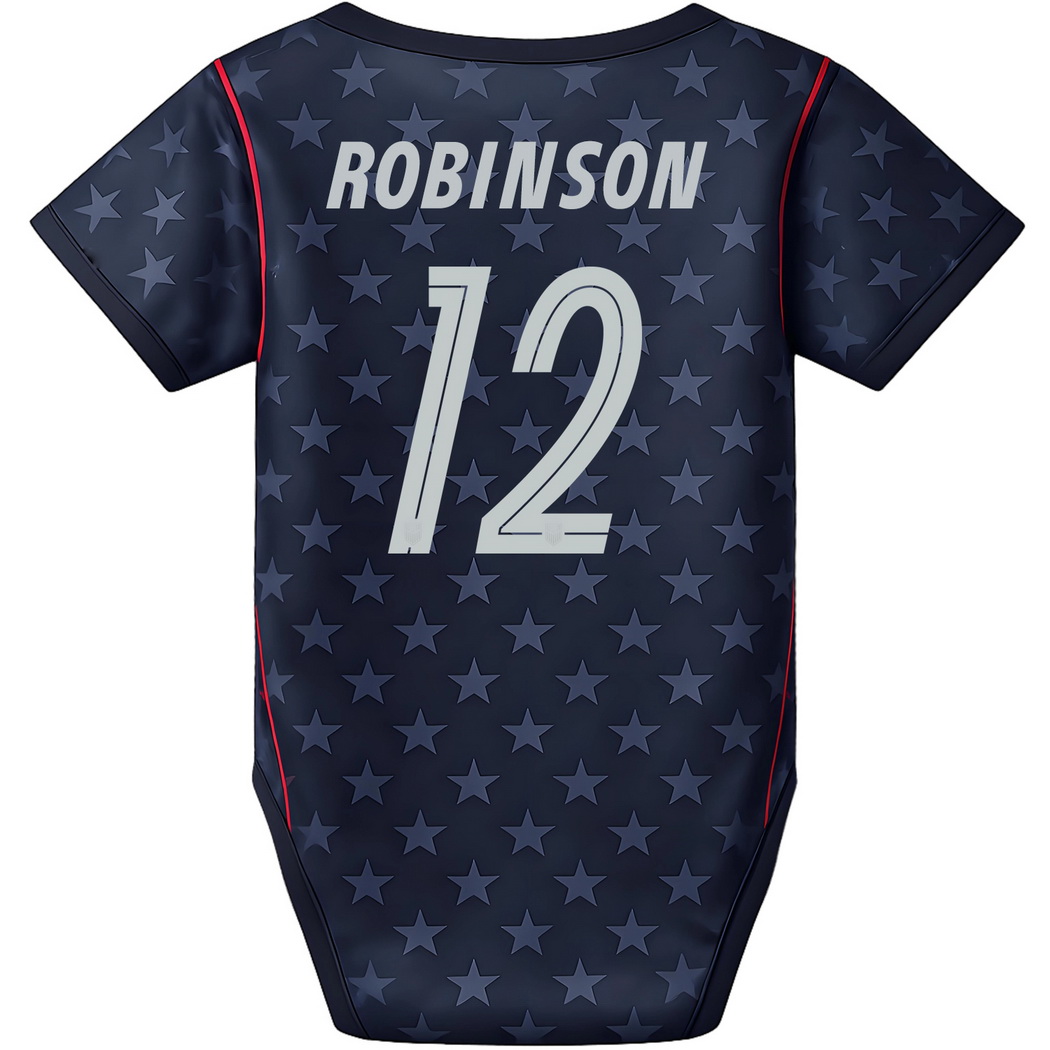 Miles Robinson Blue Baby Bodysuit 26/27 USA Soccer Jersey