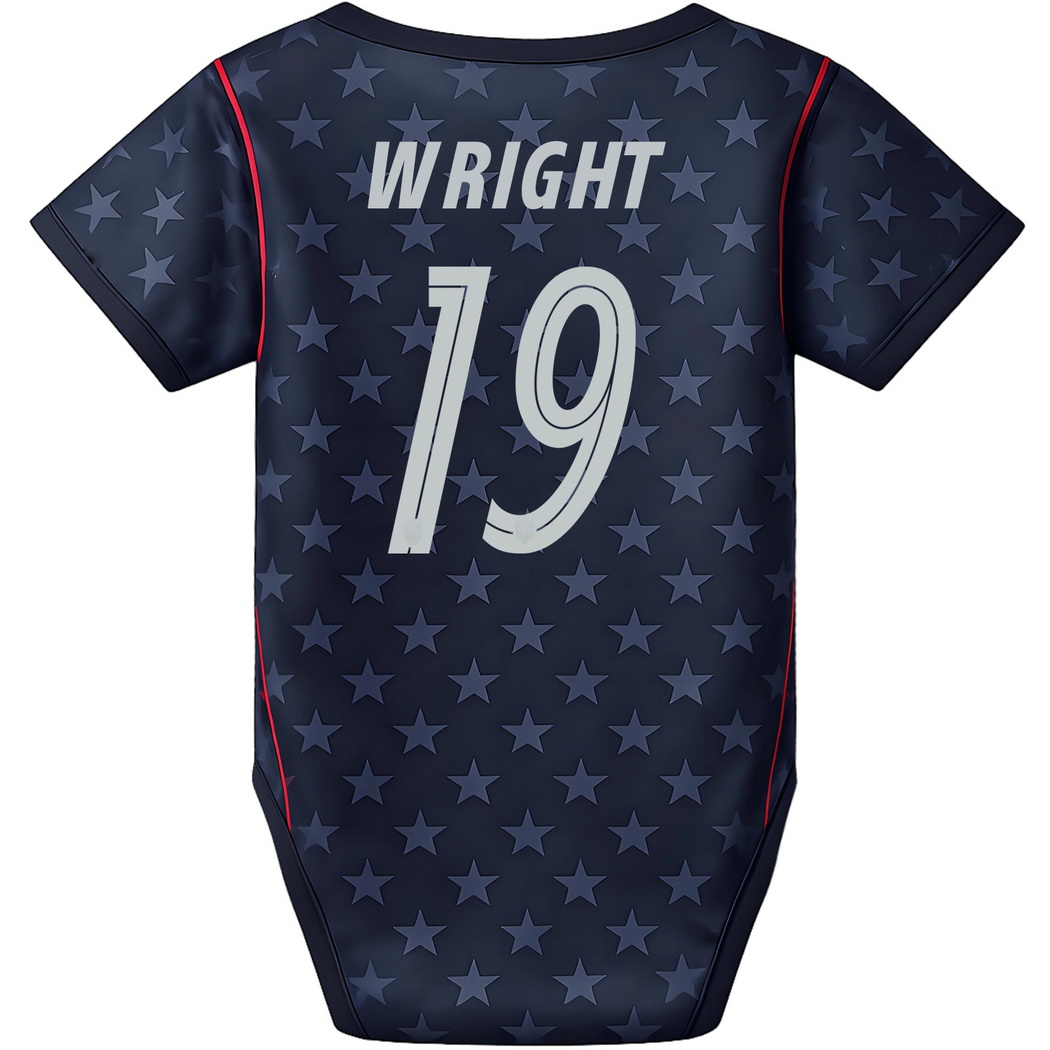 Haji Wright Blue Baby Bodysuit 26/27 USA Soccer Jersey
