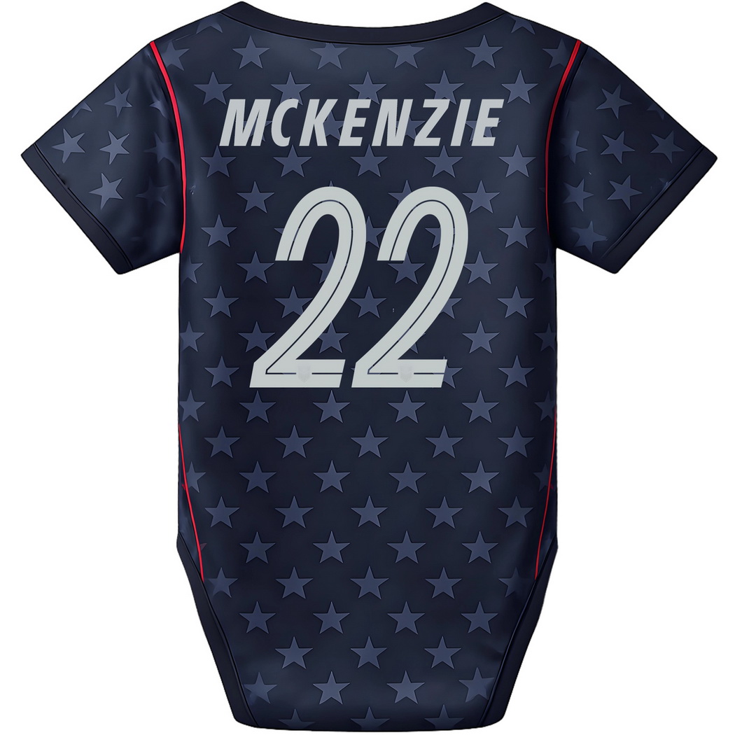 Mark McKenzie Blue Baby Bodysuit 26/27 USA Soccer Jersey