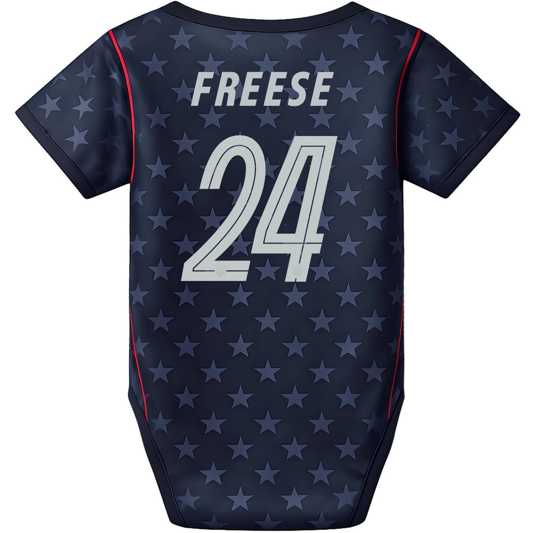 Matt Freese Blue Baby Bodysuit 26/27 USA Soccer Jersey
