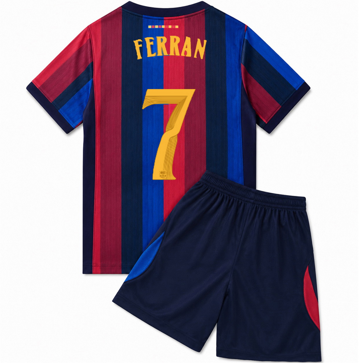 26/27 Ferran Torres #7 Team Home Youth Soccer Jersey