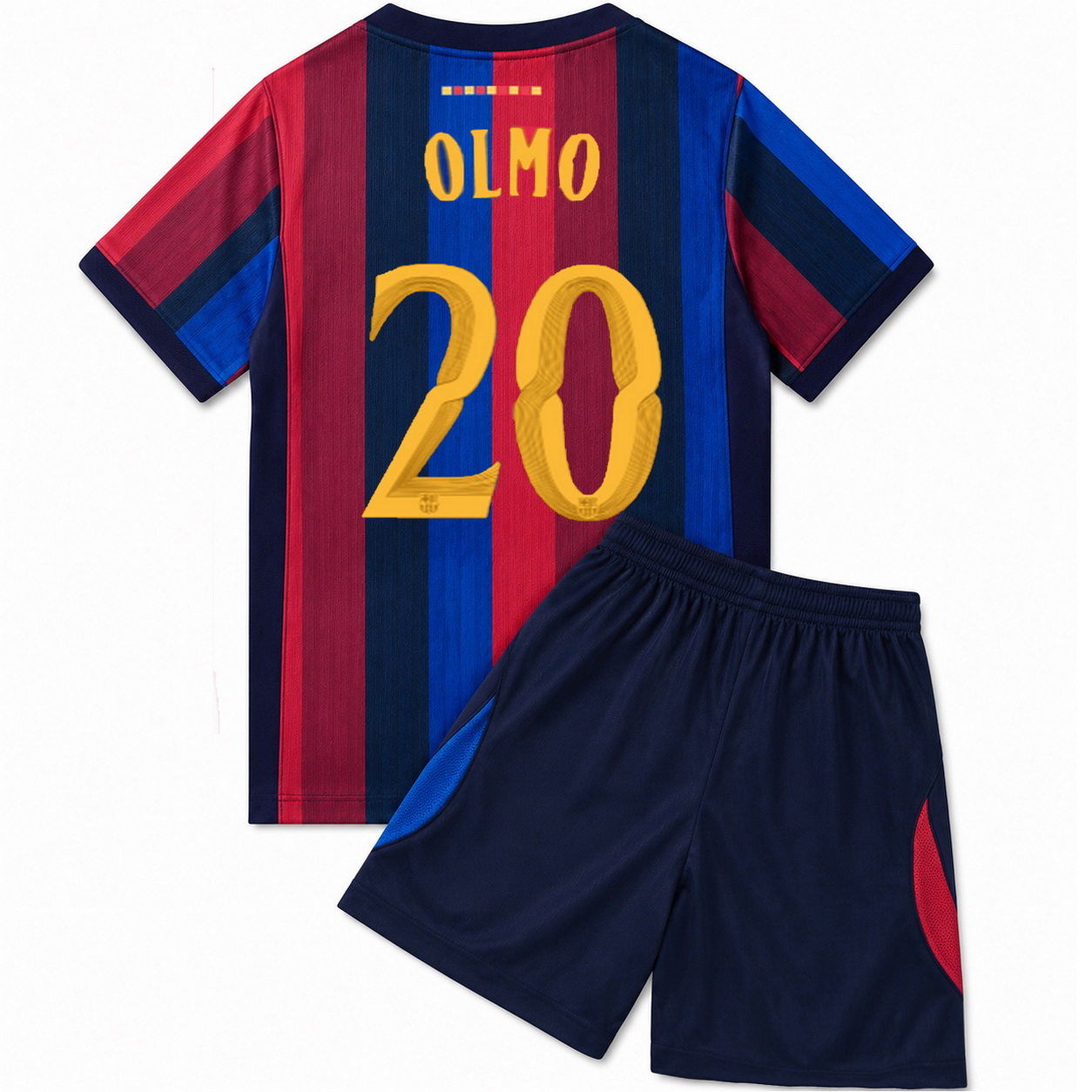 26/27 Dani Olmo #20 Team Home Youth Soccer Jersey