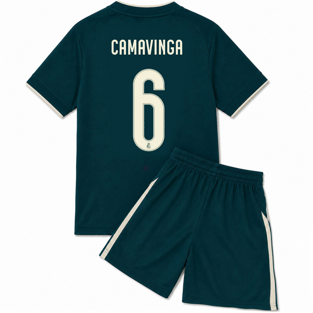 26/27 Eduardo Camavinga #6 Team Away Youth Soccer Jersey