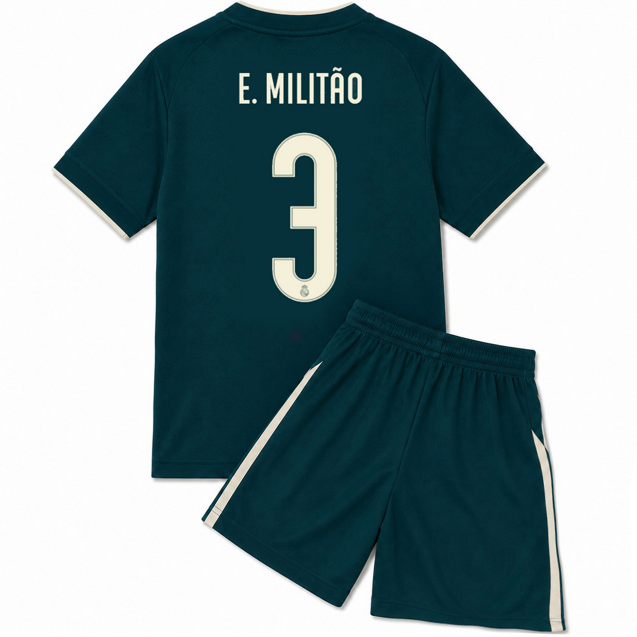 26/27 Eder Militao #3 Team Away Youth Soccer Jersey
