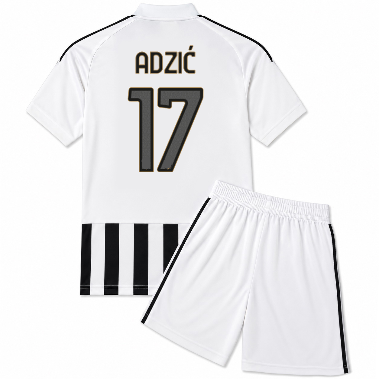 26/27 Vasilije Adzic #17 Team Home Youth Soccer Jersey