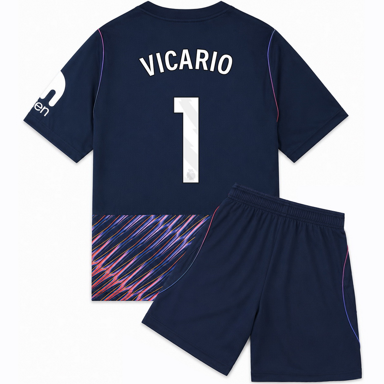 26/27 Guglielmo Vicario #1 Team Away Youth Soccer Jersey