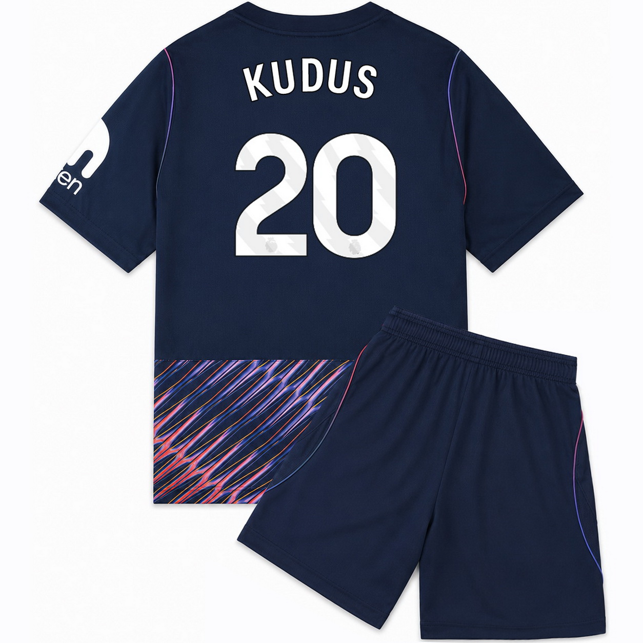 26/27 Mohammed Kudus #20 Team Away Youth Soccer Jersey
