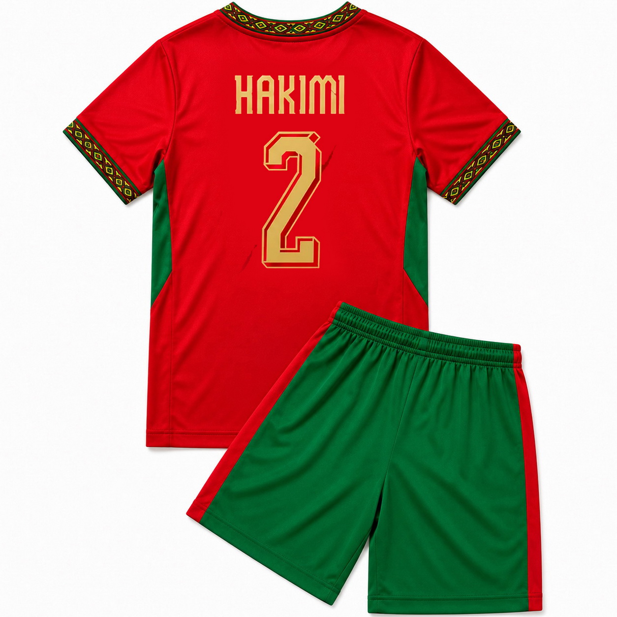 2026 Achraf Hakimi #2 Morocco Home Youth Soccer Jersey