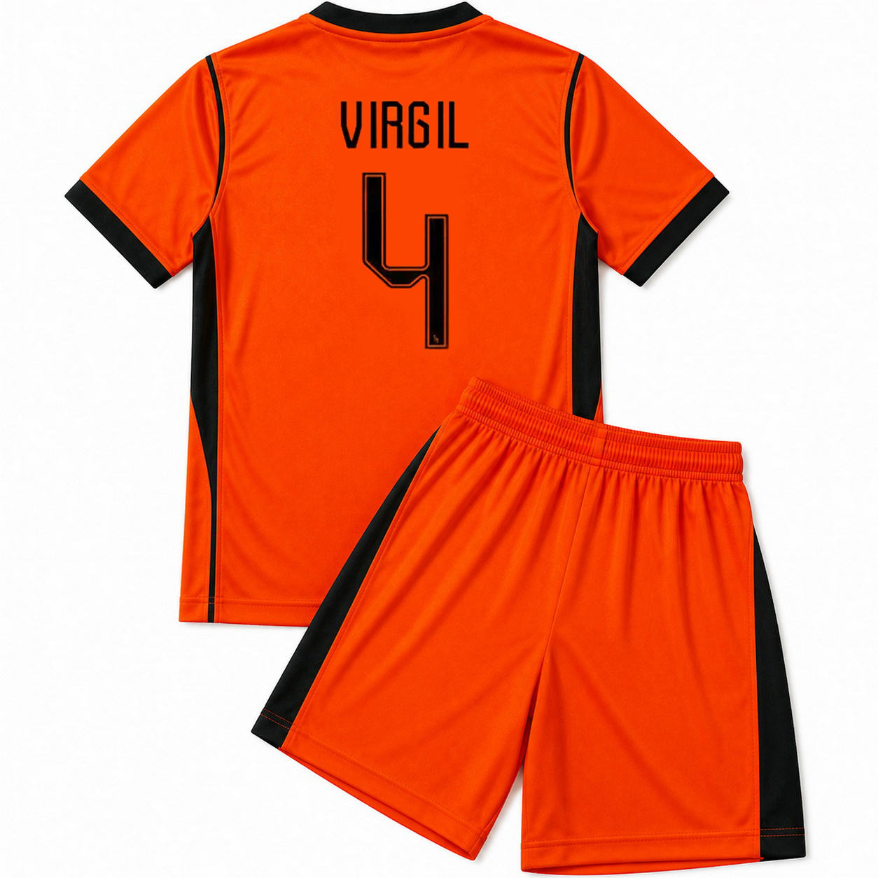 2026 Virgil van Dijk #4 Netherlands Home Youth Soccer Jersey