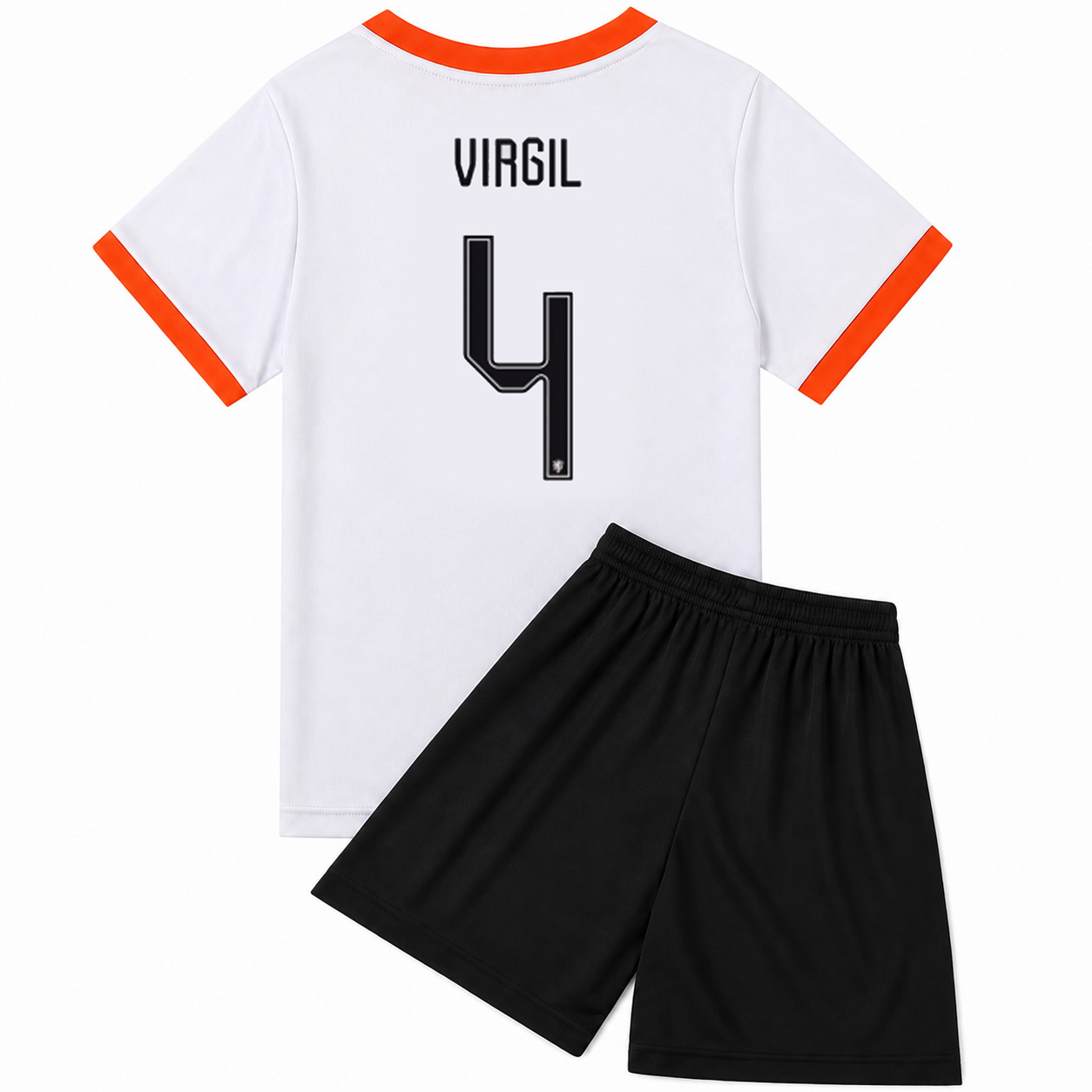 2026 Virgil van Dijk #4 Netherlands Away Youth Soccer Jersey