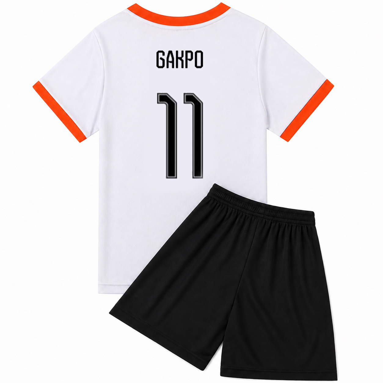 2026 Cody Gakpo #11 Netherlands Away Youth Soccer Jersey