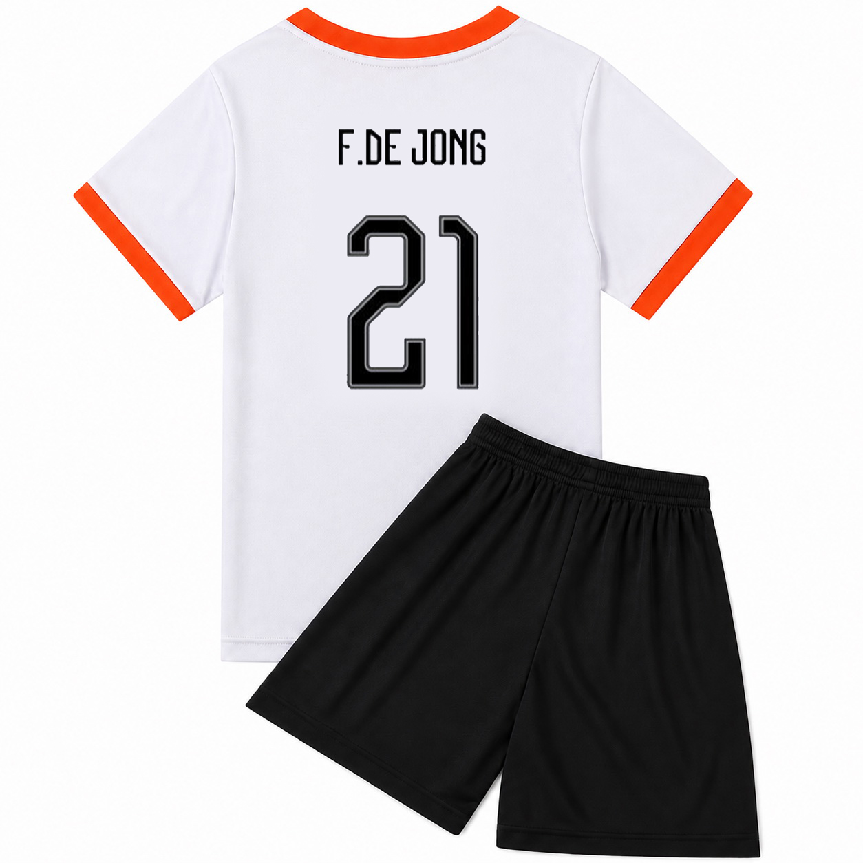 2026 Frenkie de Jong #21 Netherlands Away Youth Soccer Jersey