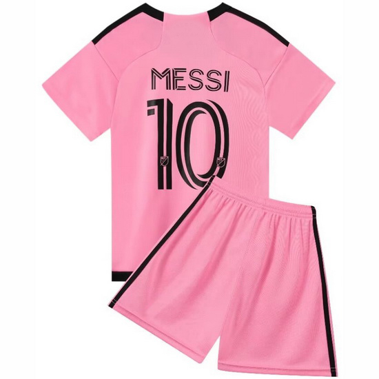 24/25 Lionel Messi #10 Pink Team Home Youth Soccer Shirt
