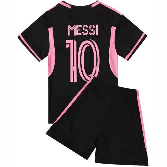 24/25 Lionel Messi #10 Black Game Away Youth Soccer Shirt