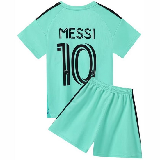 23/24 Lionel Messi #10 Green Team Third Youth Soccer Shirt