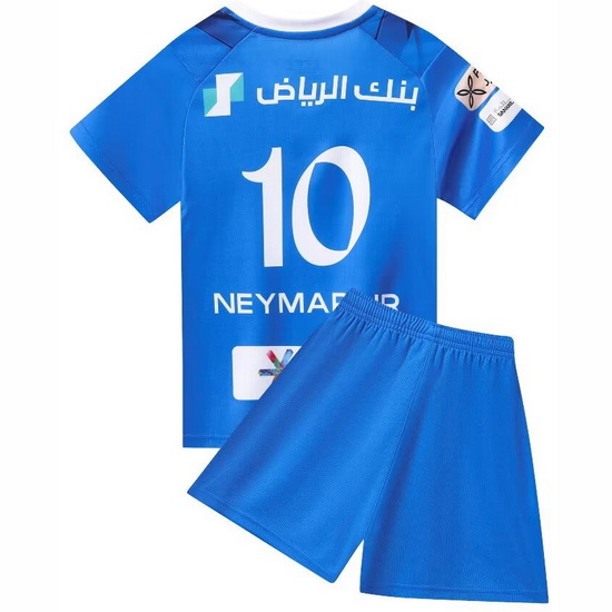 23/24 Neymar Jr #10 Blue Team Home Youth Soccer Shirt