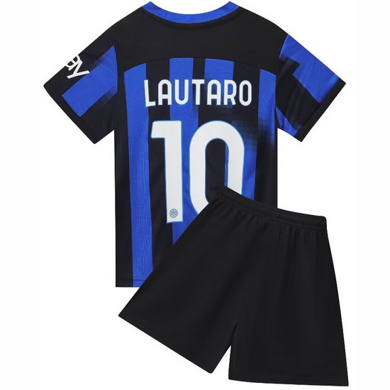 23/24 Lautaro Martinez #10 Blue Team Home Youth Soccer Shirt