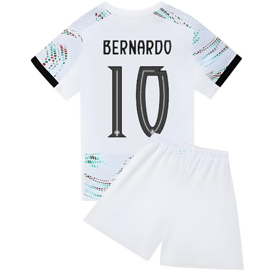 25/26 Bernardo Silva #10 White Portugal Away Youth Soccer Shirt