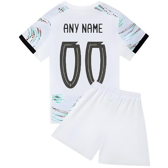 25/26 Custom #00 White Portugal Away Youth Soccer Shirt