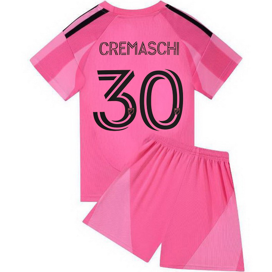 25/26 Benjamin Cremaschi #30 Pink Team Home Youth Soccer Shirt
