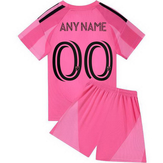 25/26 Custom Miami #00 Pink Team Home Youth Soccer Shirt