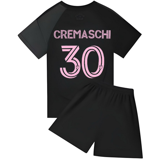 2025 Benjamin Cremaschi #30 Black Team Away Youth Soccer Shirt